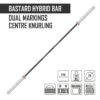 Bastard Hybrid Bar, Schwarz, Mit Mittelrändelung -Gym Verkauf SHOP BAR BAST HYBRD W BLK 1
