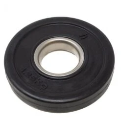 Gummierte Hantelscheiben – Schwarz 0,5-5kg 17 Gummierte Hantelscheiben – Schwarz 0,5-5kg -Gym Verkauf black rubber fraction plates 1.25kg side 1 1