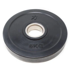 Hantelscheiben Set Mit Gummiüberzug (Schwarz) - Je 2 X 5kg, 2 X 2.5kg, 2 X 1.25kg -Gym Verkauf black rubber fraction plates 5kg 1 2