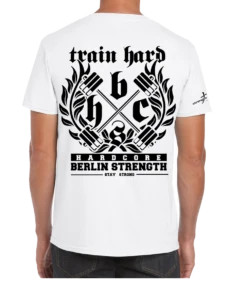 Berlin Strength, Hardcore - White -Gym Verkauf bs shirt white 1