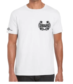 Berlin Strength, Hardcore - White -Gym Verkauf bs shirt white 2