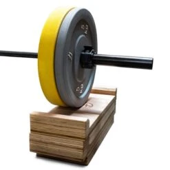 Premium Deadlift Blöcke Aus Holz - Stapelbar -Gym Verkauf deadlift blocks loaded