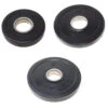 Hantelscheiben Set Mit Gummiüberzug (Schwarz) - Je 2 X 5kg, 2 X 2.5kg, 2 X 1.25kg -Gym Verkauf fractional set image 3