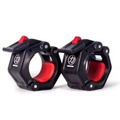 PRO 2 Olympic Flip Lock Hantelverschlüsse Von Lock Jaw, Schwarz -Gym Verkauf lock jaw black pro 2 pair side