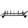 Bumper Hantelscheiben Toast Rack – Horizontale Lagerung, Schwarz -Gym Verkauf new bumper plate toaster rack full side