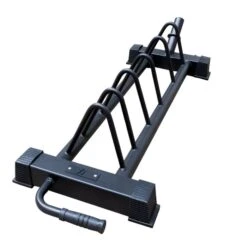Bumper Hantelscheiben Toast Rack – Horizontale Lagerung, Schwarz -Gym Verkauf new bumper plate toaster rack handle side