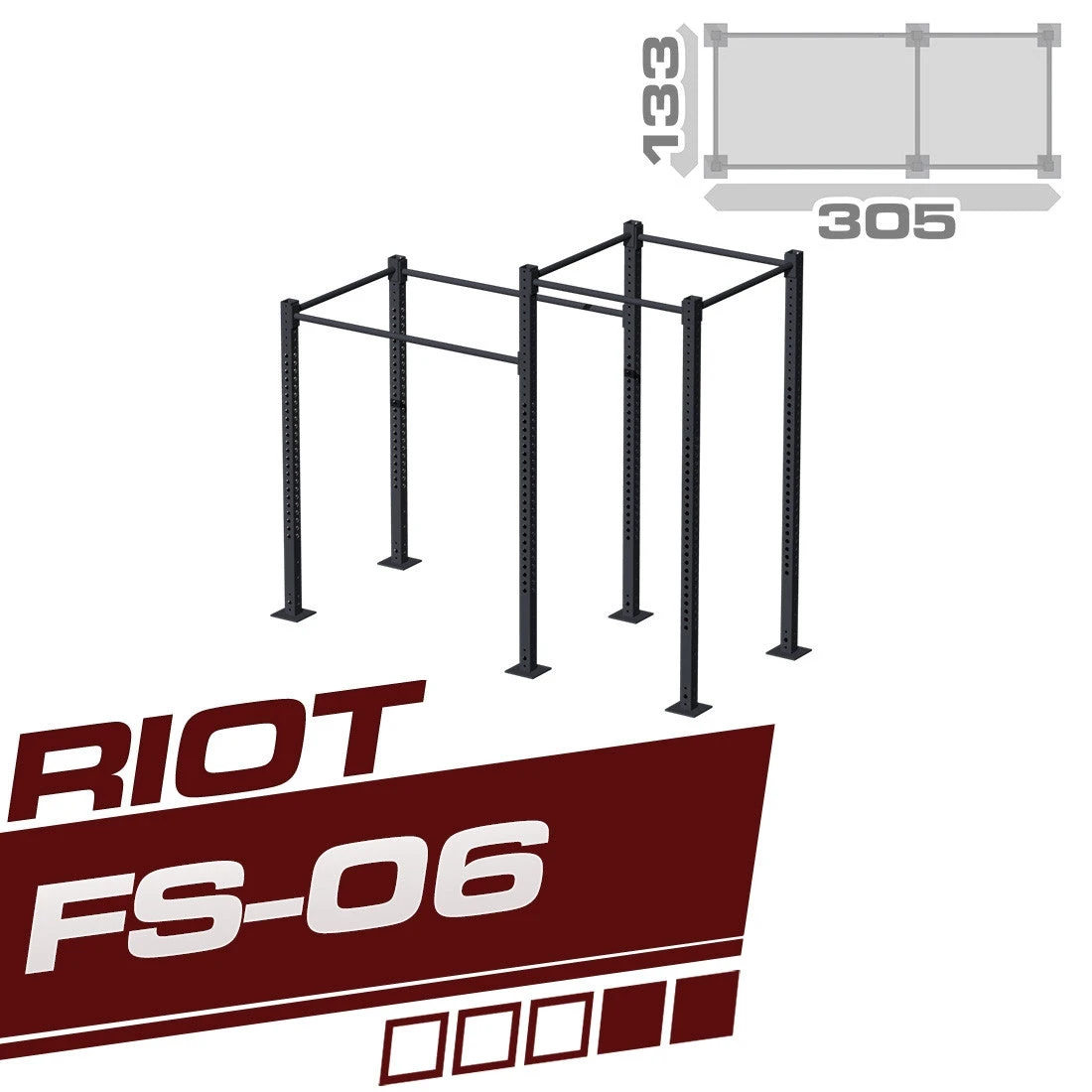 Riot FS-04 Single Cube Rig/Trainingsstation, 2.5m + 2m Verlängerung 3 Riot FS-04 Single Cube Rig/Trainingsstation, 2.5m + 2m Verlängerung