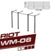 Riot WM-02 Doppel Cube Rig/Trainingsstation, 2.5 Meter, Für Die Wandmontage -Gym Verkauf rig wm08 2q overview 2